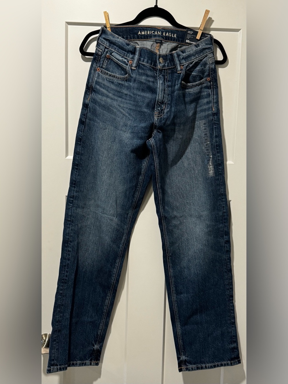 American Eagle Outfitters Dark Blue Strigrid